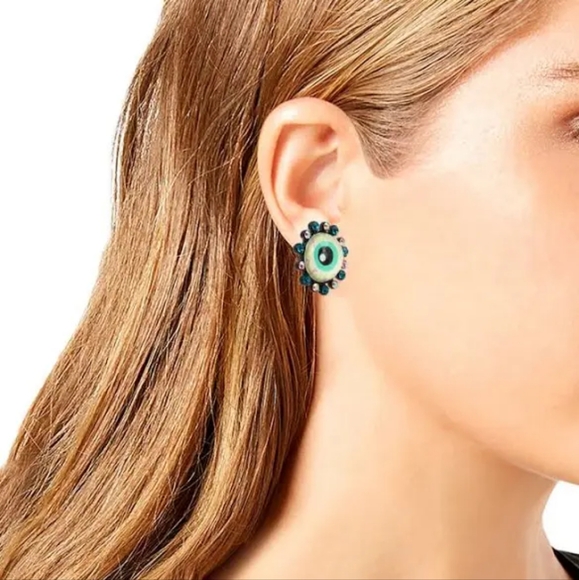 Betsey Johnson Glow in the Dark Eyeball Stud Earrings,NIB - Picture 5 of 7